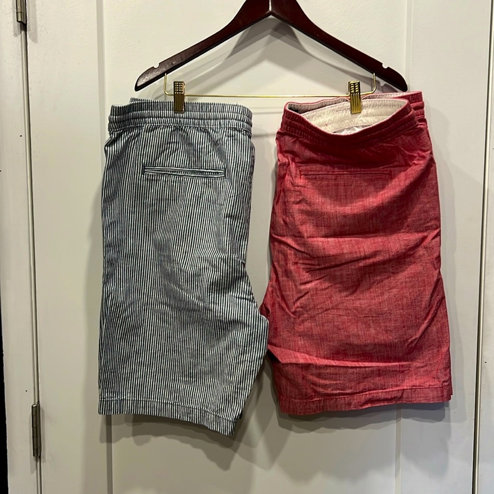 COPY - Two men’s sz L Banana Republic drawstring shorts